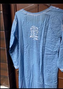 Elegant Blue hand embroidery Kurta