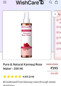Wishcare Rosewater Toner Spray-100ml