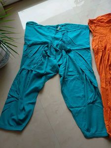 Pack Of 2 Colorful Salwar Blue And Orange