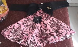 Pink Frock With Removable Jacket