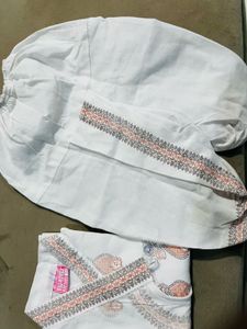 White Kurta Pajama Set