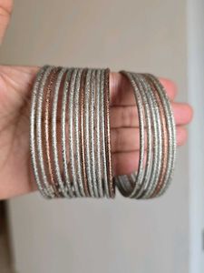 ZARA Metallic Bangles [Set of 3]