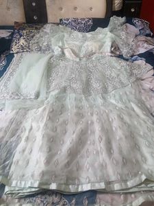 Elegant White Embroidered Dress