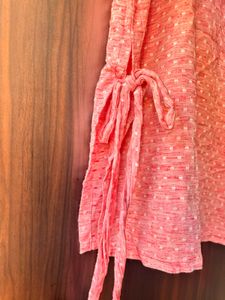 Peach Sleeveless Casual Top