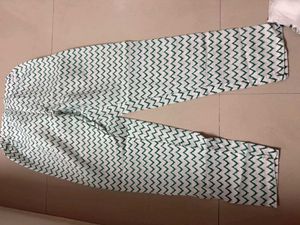 White Printed Cotton Suit Set