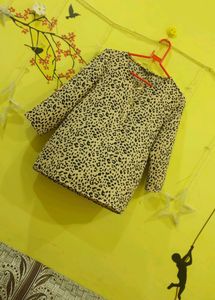 Cream Leopard Print Top🐆