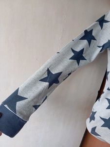 Star Pattern Long Sleeve Tee