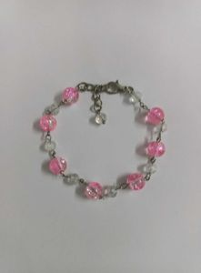 Pink and White Bracelet - Beautiful Handmade Gift