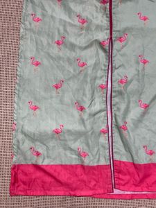 Flamingo Print Kurta