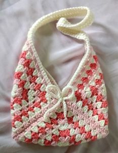 Crochet Granny Square Bag 🎀