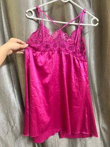 Pink Bow Night Suit