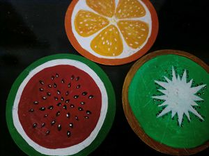 Super Cute Fruit Tea Coaster