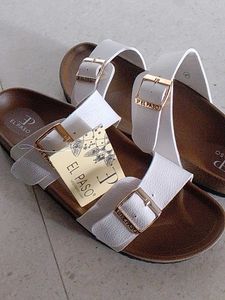 El Paso White Sandals