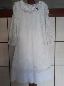 Elegant White Lace Dress