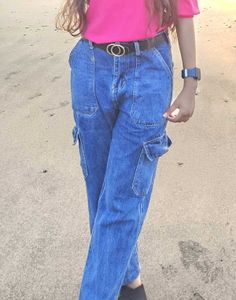 Blue Cargo Jeans