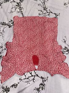 Red Ruffle Top