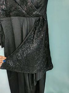 Black Party Wear Indo-western Co-ord Set