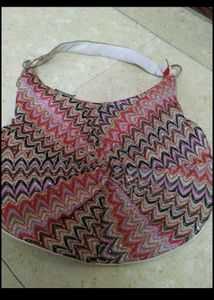 Blue Kurta And Purse