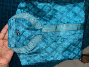 Teal Blue Kurta