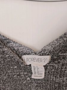 Grey  Aline Branded Crop Top.