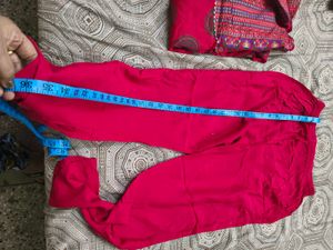 New Majenta Printed Kurta Set in xl size
