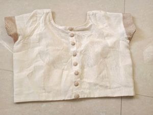 Stylish Back Button Design Blouse