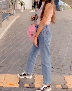 Classy Blue High Waist Jeans