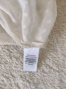 Elegant  Off- White Sheer Blouse EXPRESS