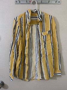 Striped Button-Down Shirt
