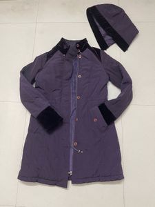 Purple Coat With Hood