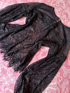 Elegant Black Lace Top🎀🖤🔥🌟
