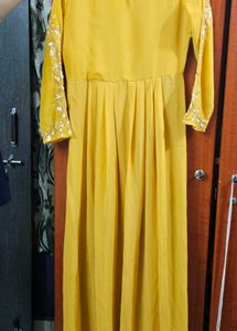 Yellow Embroidered Kurta Set