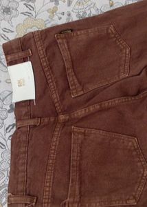 Brown Straight Leg Jeans