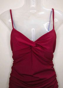ON SALE🥳 Maroon Bodycon Bow Dress🎀