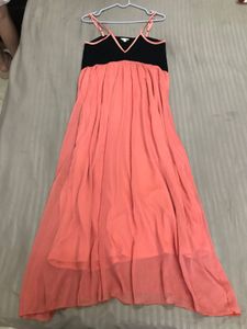 Coral Maxi Dress Fits S/M