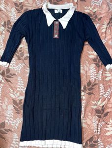 black collar dress