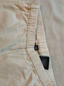 Beige Casual Pants