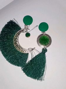 Tassel Moon Earrings