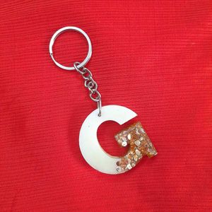 G Initial Keychain