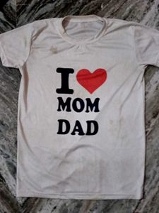 "I Love Mom Dad" T-Shirt Father Day Special