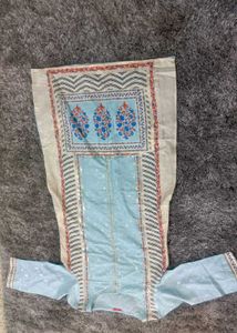 Elegant Blue Embroidered Kurta