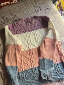 Pastel Cable Knit Pullover