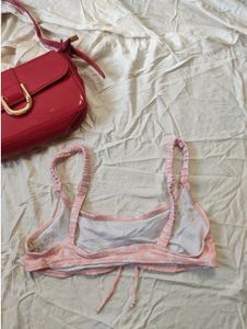 Floral Pink Bikini Top