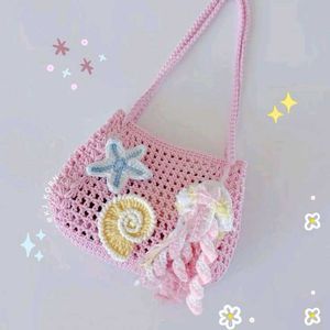 Crochet Coastal Shoulder Bag