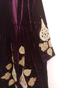 A Very Beautiful Wine Valvet Kurta