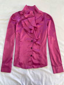 Korean Ruffled blouse Pink Top