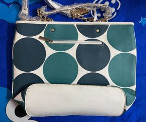 Polka Dot Tote Bag with Bow