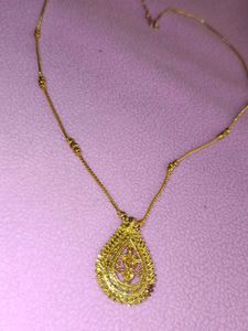 Golden Long Chain Pendant