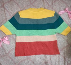 Striped Knit Top