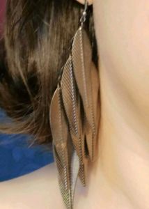 Feather Dangle Earrings